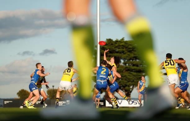 General view during the VFL Round 10 match between the Williamstown Seagulls and the Richmond Tigers at Downer Oval on June 20, 2021 in Melbourne,...