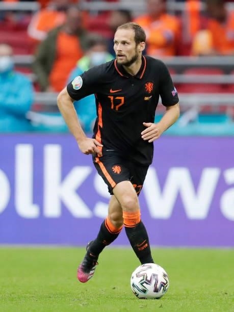 Daley Blind of Holland during the EURO match between North Macedonia v Holland at the Johan Cruijff Arena on June 21, 2021 in Amsterdam Netherlands
