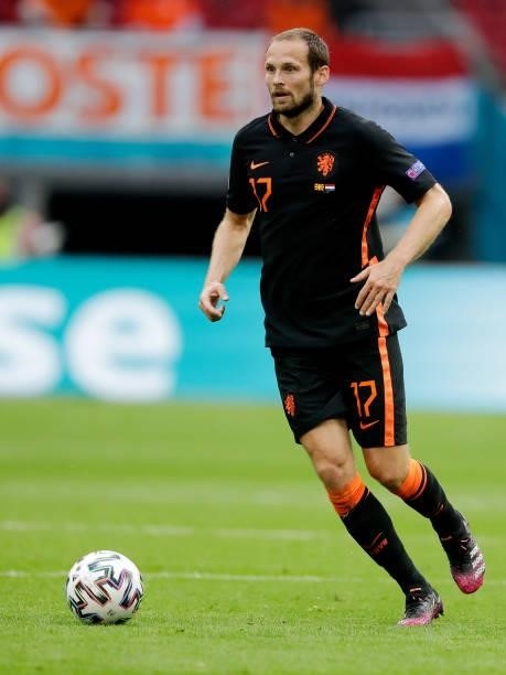 Daley Blind of Holland during the EURO match between North Macedonia v Holland at the Johan Cruijff Arena on June 21, 2021 in Amsterdam Netherlands