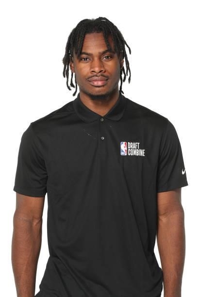 Draft Prospect, Davion Mitchell poses for a headshot during the 2022 NBA Draft Combine on June 22, 2022 at the Wintrust Arena in Chicago, Illinois....