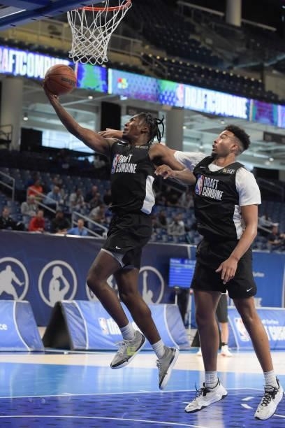 Draft Prospect, David Duke participates in the 2022 NBA Draft Combine on June 22, 2022 at the Wintrust Arena in Chicago, Illinois. NOTE TO USER: User...