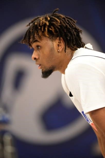 Draft Prospect, Greg Brown III participates in the 2022 NBA Draft Combine on June 22, 2022 at the Wintrust Arena in Chicago, Illinois. NOTE TO USER:...