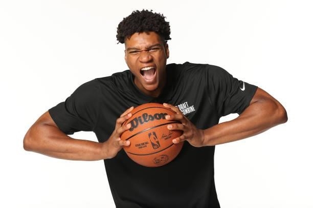 Draft Prospect, Isaiah Todd poses for a portrait during the 2022 NBA Draft Combine on June 22, 2022 at the Wintrust Arena in Chicago, Illinois. NOTE...