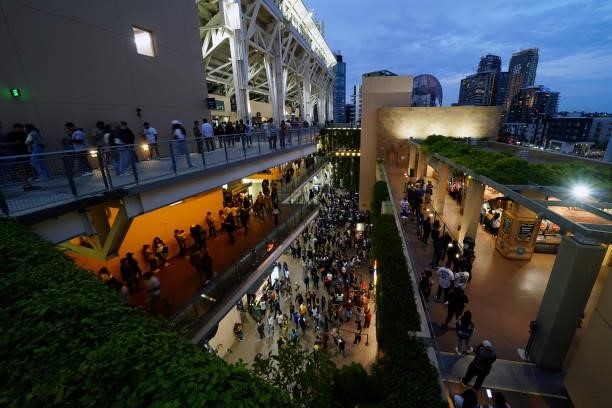 General view of the exterior of Petco Park during the game between the Los Angeles Dodgers and the San Diego Padres on Tuesday, June 22, 2021 in San...