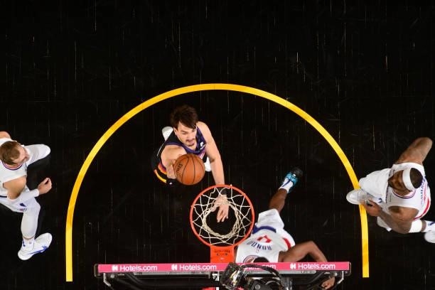 Dario Saric of the Phoenix Suns shoots the ball during the game against the LA Clippers during Game 2 of the Western Conference Finals of the 2021...