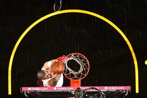 Ivica Zubac of the LA Clippers dunks the ball during the game against the Phoenix Suns during Game 2 of the Western Conference Finals of the 2021 NBA...