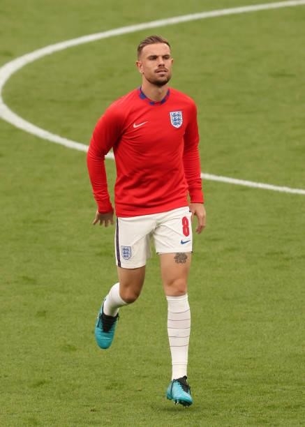 Jordan Henderson of England during the UEFA Euro 2020 Championship Group D match between Czech Republic and England at Wembley Stadium on June 22,...
