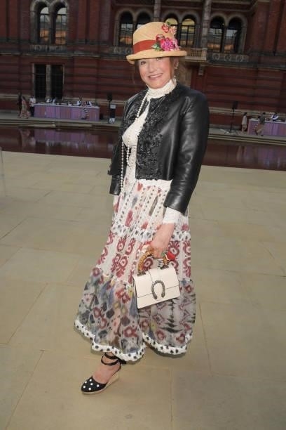 Dorrit Moussaieff attends a private view of "Alice: Curiouser and Curiouser