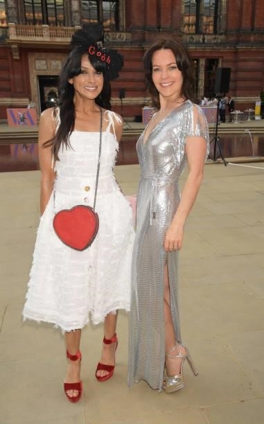 Jackie St Clair and Kimberleigh Gelber attend a private view of "Alice: Curiouser and Curiouser