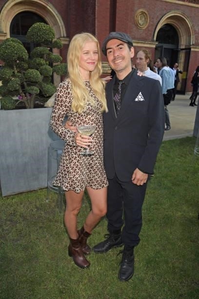 Mereki Beach and Dhani Harrison attend a private view of "Alice: Curiouser and Curiouser