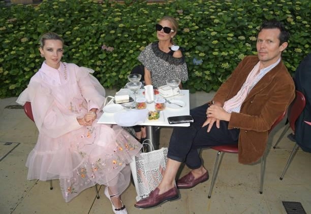 Greta Bellamacina, Laura Bailey and Robert Montgomery attend a private view of "Alice: Curiouser and Curiouser