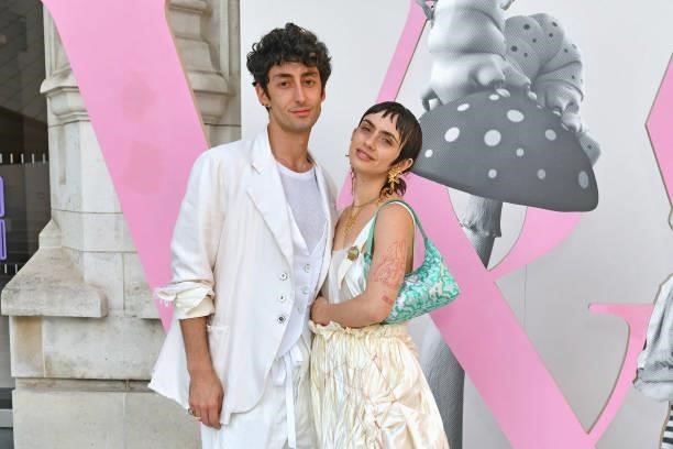 Taz Fustok and Zoe Bleu Sidel attend a private view of "Alice: Curiouser and Curiouser
