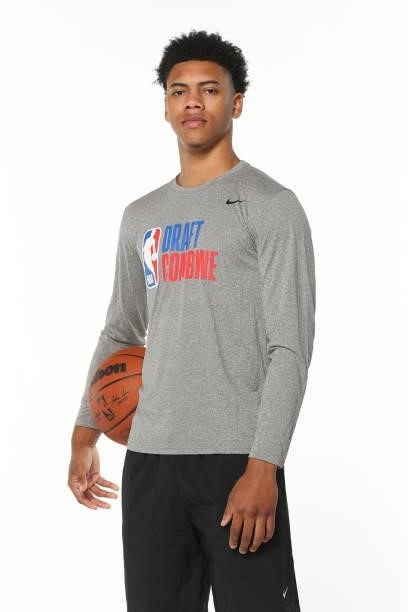 Draft Prospect, Jaden Springer poses for a portrait during the 2021 NBA Draft Combine on June 23, 2021 at the Wintrust Arena in Chicago, Illinois....