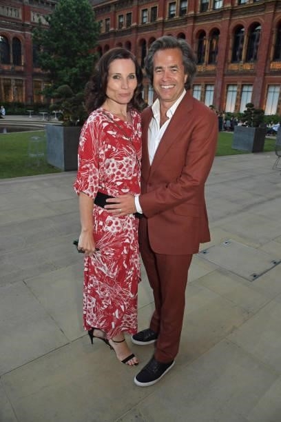 Kate Fleetwood and Rupert Goold attend a private view of "Alice: Curiouser and Curiouser