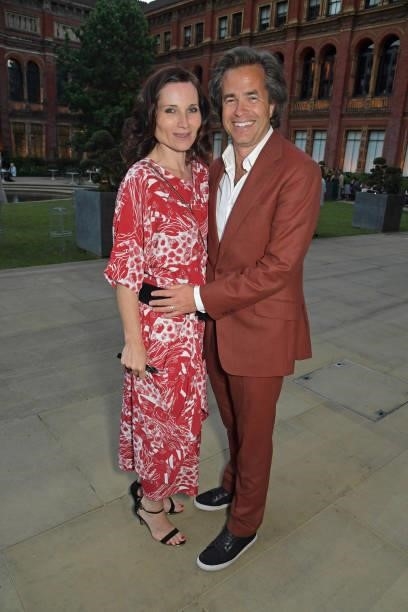 Kate Fleetwood and Rupert Goold attend a private view of "Alice: Curiouser and Curiouser