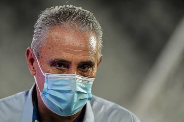 Tite Brazil coach during the Group B match between Brazil and Colombia as part of Copa America Brazil 2021 at Estadio Olimpico Nilton Santos on June...