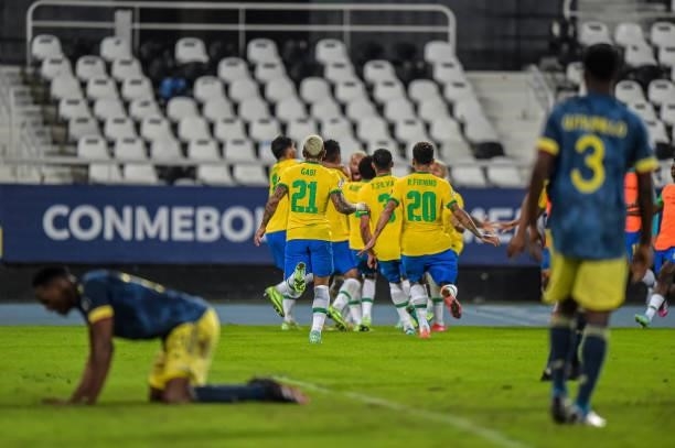 Brazil's player during a Group B match between Brazil and Colombia as part of Copa America Brazil 2021 at Estadio Olimpico Nilton Santos on June 23,...