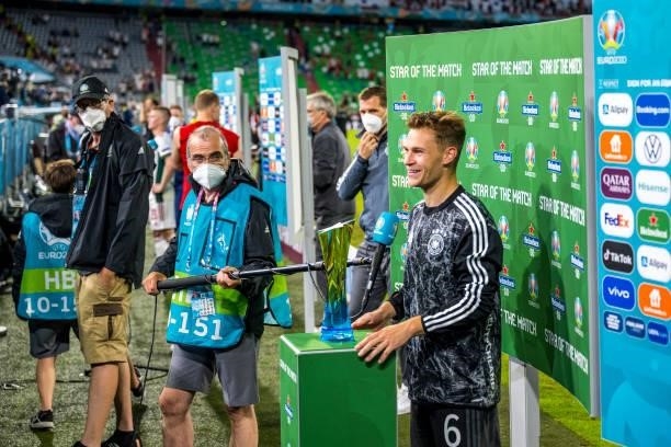 Joshua Kimmich of Germany is seen after the UEFA Euro 2020 Championship Group F match between Hungary and Germany at Football Arena Munich on June...