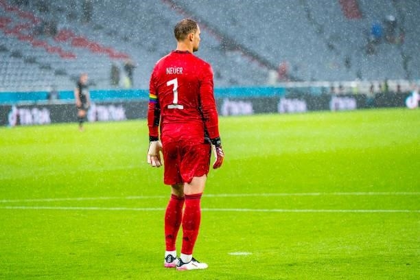 Goalkeeper of Germany Manuel Neuer is seen during the UEFA Euro 2020 Championship Group F match between Hungary and Germany at Football Arena Munich...