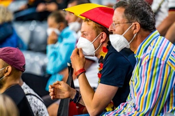 Fans of Germany are seen during the UEFA Euro 2020 Championship Group F match between Hungary and Germany at Football Arena Munich on June 23, 2021...