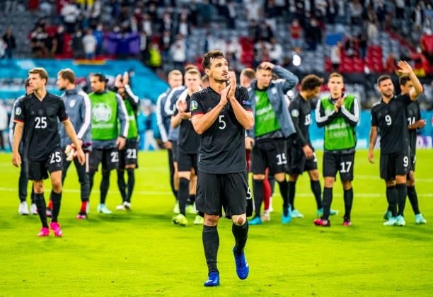 Mats Hummels of Germany is seen after the UEFA Euro 2020 Championship Group F match between Hungary and Germany at Football Arena Munich on June 23,...