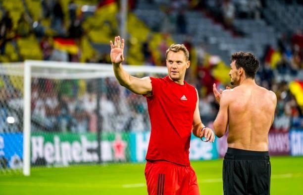 Manuel Neuer of Germany is seen after the UEFA Euro 2020 Championship Group F match between Hungary and Germany at Football Arena Munich on June 23,...