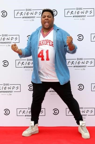 Vinegar Stroke attends the launch of Comedy Central's FriendsFest in Clapham Common on June 24, 2021 in London, England.