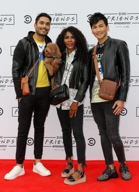 Sinitta and guests attend the launch of Comedy Central's FriendsFest in Clapham Common on June 24, 2021 in London, England.