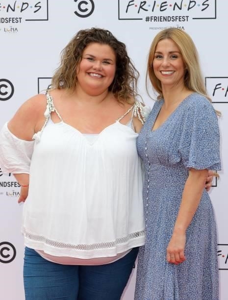 Amy Tapper and Alex Murphy attend the launch of Comedy Central's FriendsFest in Clapham Common on June 24, 2021 in London, England.
