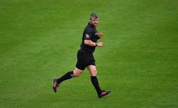 Kilkenny , Ireland - 26 June 2021; Referee Thomas Walsh during the Leinster GAA Hurling Senior Championship Quarter-Final match between Wexford and...