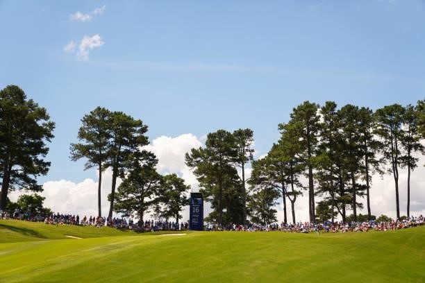 The 16th hole during the third round for the 2021 KPMG Women's Championship at the Atlanta Athletic Club on June 26, 2021 in Johns Creek, Georgia.