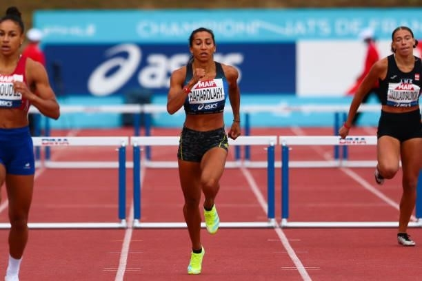 Agnes RAHAROLAHY - 400 m hurldes during the French Championship on June 26, 2021 in Angers, France.