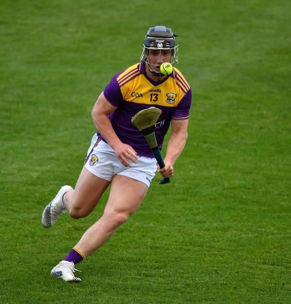 Kilkenny , Ireland - 26 June 2021; Mikie Dwyer of Wexford during the Leinster GAA Hurling Senior Championship Quarter-Final match between Wexford and...