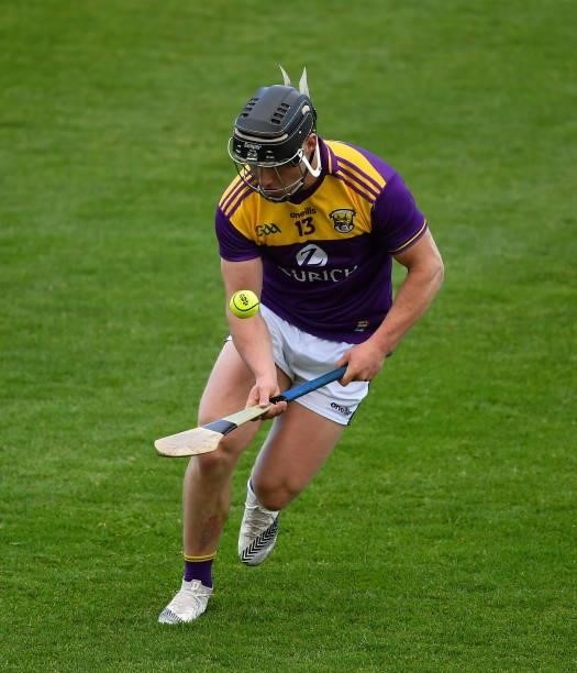 Kilkenny , Ireland - 26 June 2021; Mikie Dwyer of Wexford during the Leinster GAA Hurling Senior Championship Quarter-Final match between Wexford and...