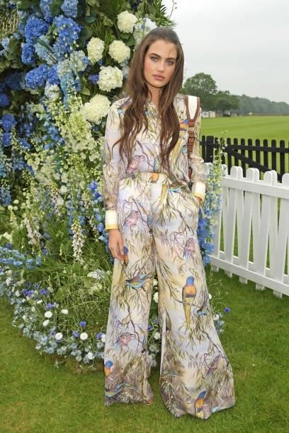 Alana Felisberto attends the Cartier Queen's Cup Polo 2021 at Guards Polo Club on June 27, 2021 in Egham, England.