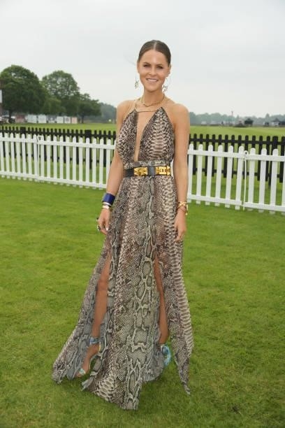 Jade Holland Cooper attends the Cartier Queen's Cup Polo 2021 at Guards Polo Club on June 27, 2021 in Egham, England.