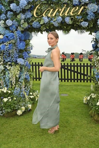 Laura Haddock attends the Cartier Queen's Cup Polo 2021 at Guards Polo Club on June 27, 2021 in Egham, England.