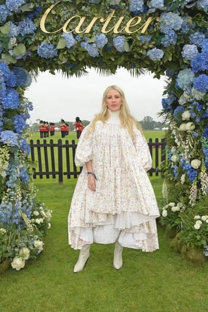 Ellie Goulding attends the Cartier Queen's Cup Polo 2021 at Guards Polo Club on June 27, 2021 in Egham, England.