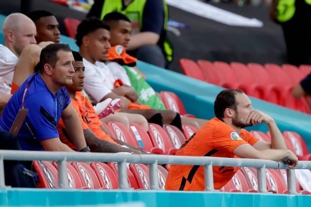 Daley Blind of Holland during the EURO match between Holland v Czech Republic at the Puskas Arena on June 27, 2021 in Budapest Hungary