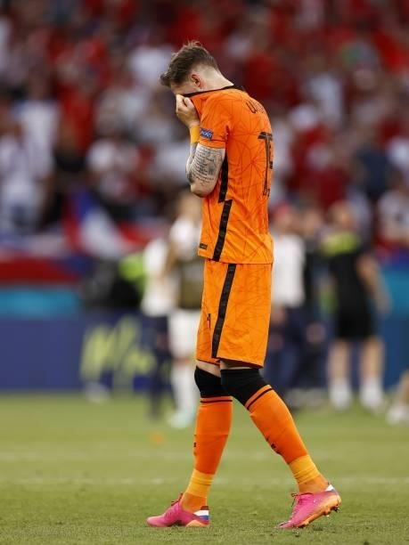 Wout Weghorst of Holland during the UEFA EURO 2020 match between the Netherlands and the Czech Republic at the Puskas Arena on June 27, 2021 in...