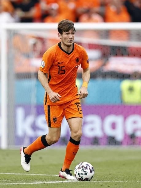 Marten de Roon of Holland during the UEFA EURO 2020 match between the Netherlands and the Czech Republic at the Puskas Arena on June 27, 2021 in...