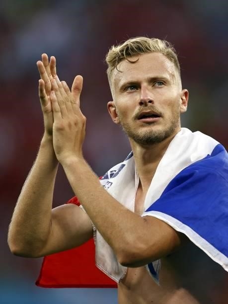 Vladimir Coufal of the Czech Republic during the UEFA EURO 2020 match between the Netherlands and the Czech Republic at the Puskas Arena on June 27,...