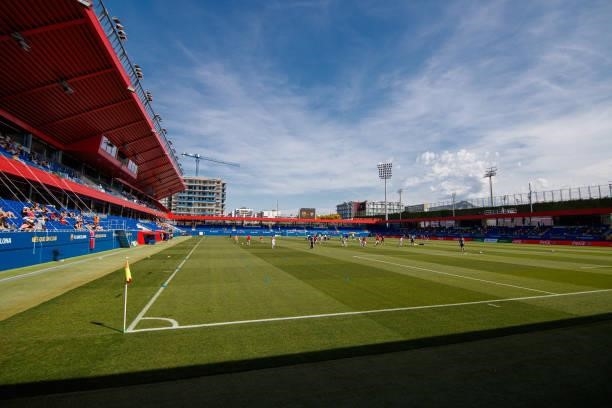 General view during the Primera Iberdrola match between FC Barcelona and SD Eibar at Johan Cruyff Stadium in Barcelona, Spain on June 27, 2021.