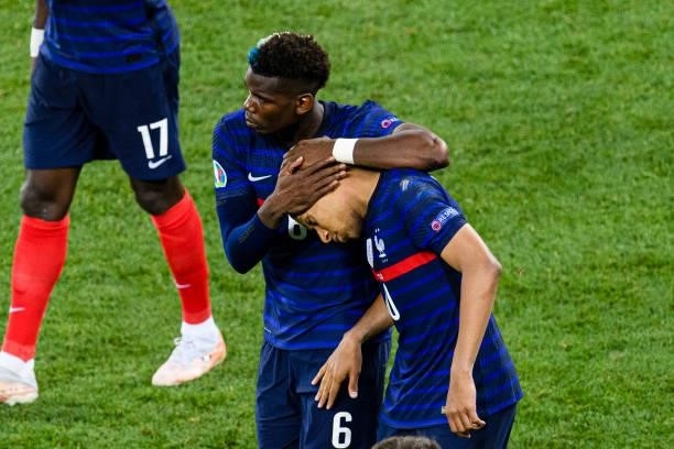 Kylian Mbappe of France after missing a penalty shot during the UEFA Euro 2020 Championship Round of 16 match between France and Switzerland at...