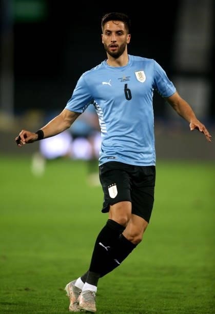 Rodrigo Bentancur of Uruguay in action during the match between Uruguay and Paraguay as part of Conmebol Copa America Brazil 2021 at Estadio Olímpico...