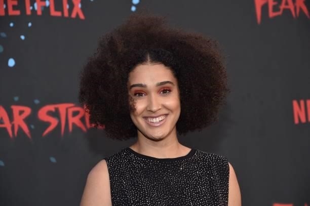 Actress Lee Rodriguez arrives for the Netflix premiere of "Fear Street Trilogy