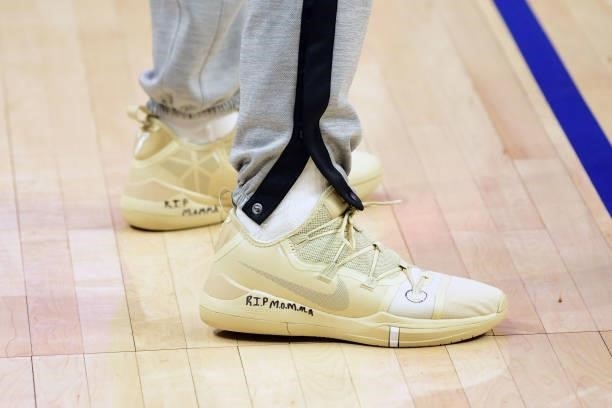 The sneakers of Jae Crowder of the Phoenix Suns before the game against the LA Clippers during Game 6 of the Western Conference Finals of the 2021...