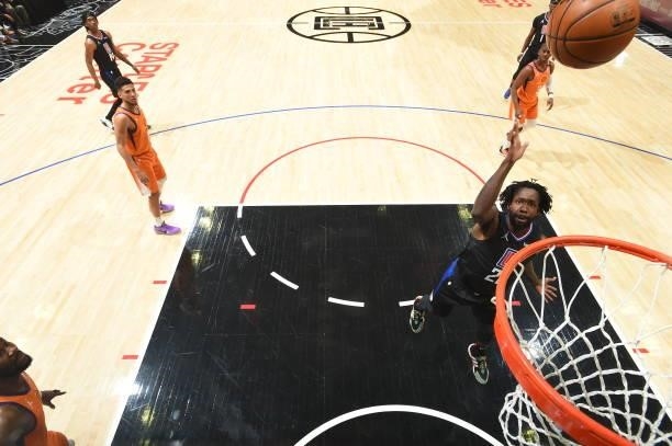 Patrick Beverley of the LA Clippers shoots the ball against the Phoenix Suns during Game 6 of the Western Conference Finals of the 2021 NBA Playoffs...