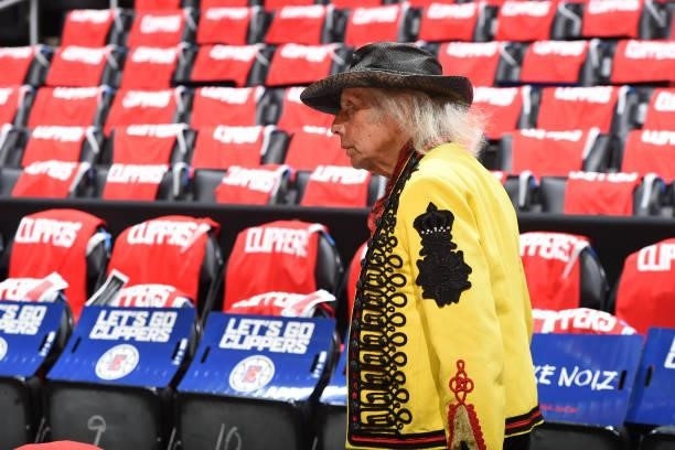 Super fan, James Goldstein attends the game between the Phoenix Suns and the LA Clippers during Game 6 of the Western Conference Finals of the 2021...