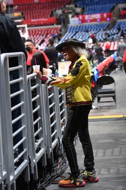 Super fan, James Goldstein attends the game between the Phoenix Suns and the LA Clippers during Game 6 of the Western Conference Finals of the 2021...